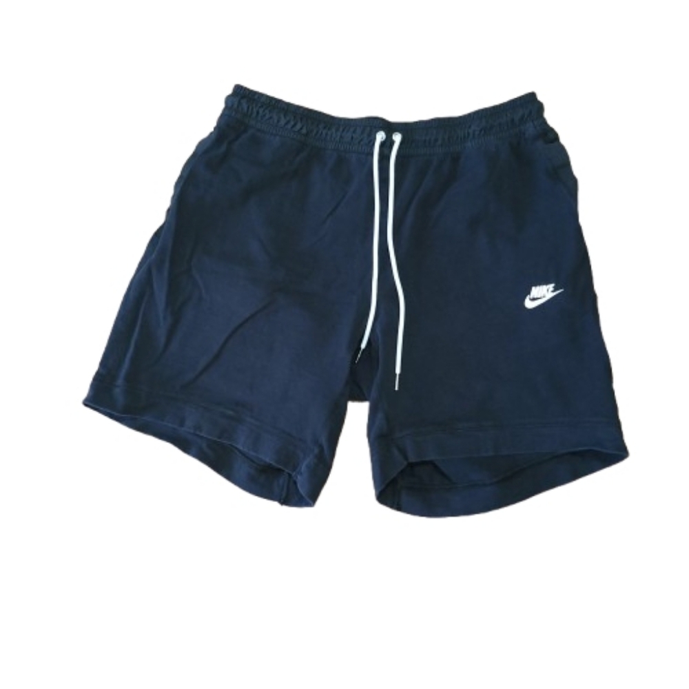 Nike Pull On Cotton Gym Workout Shorts Black Athleisure ‎ Casual Summer Men's XL